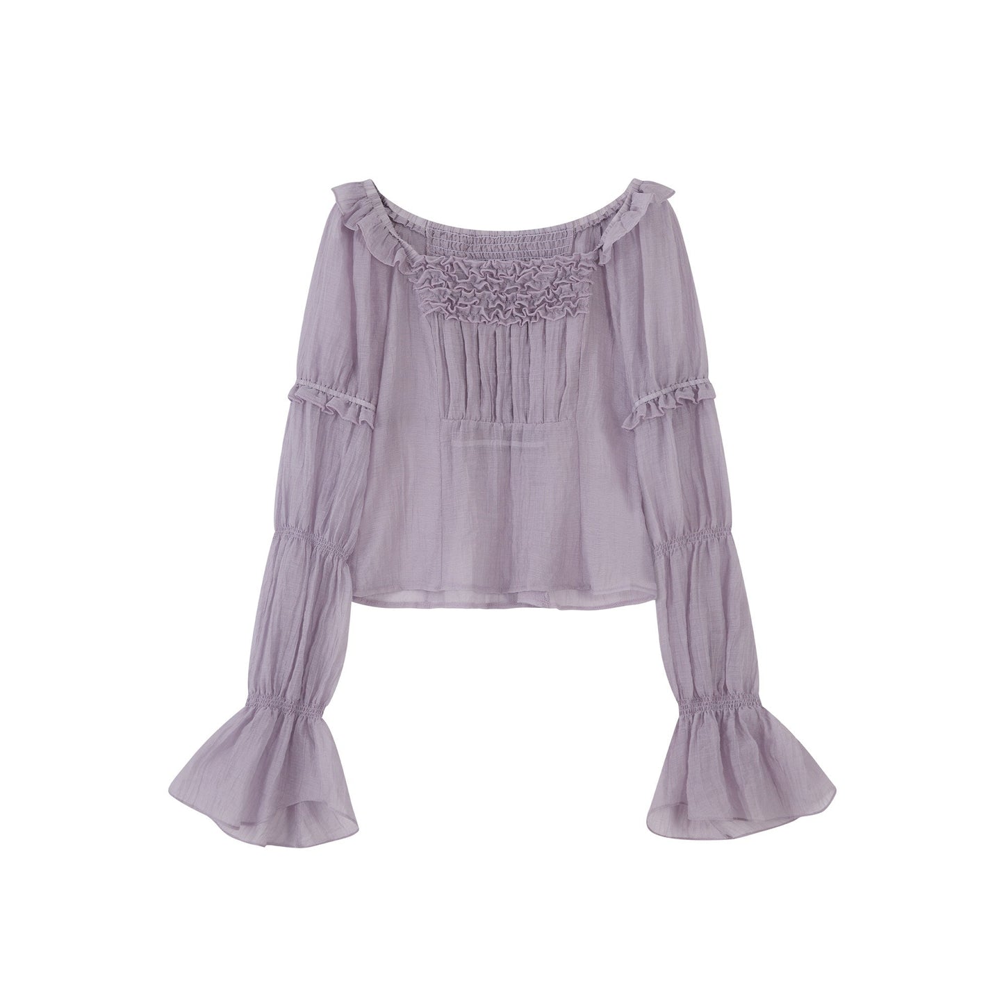 Ming Dynasty Modern Hanfu Bustier with Mamianqun - Violet Night 堇夜香颂