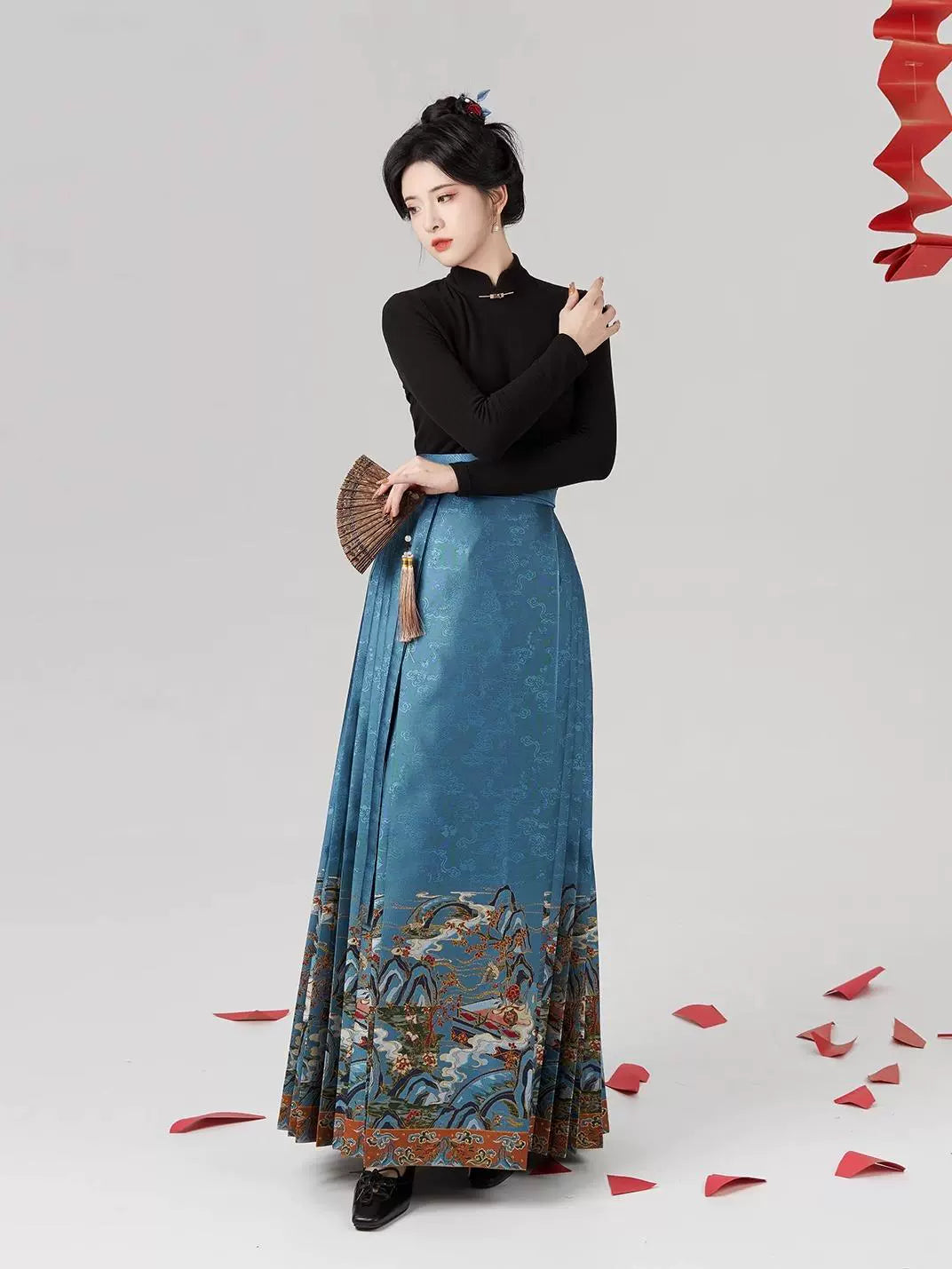 Ming Dynasty Modern Hanfu Mamianqun Outfit - Fairy Feathers 仙羽