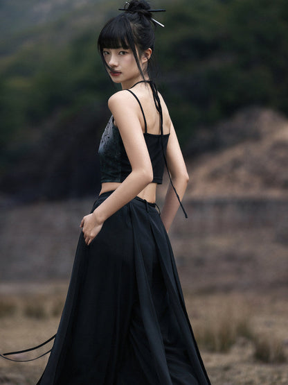 New Chinese Style Chinese Character Print Camisole