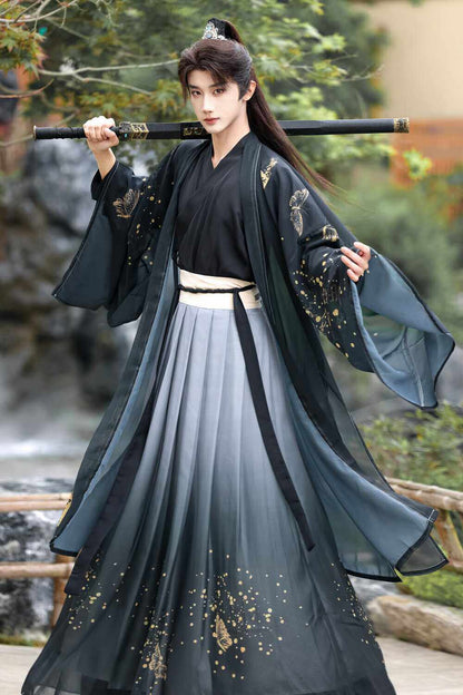 Bamboo Rhyme Xianxia Hanfu Set | Chinese Fantasy Period Drama Style