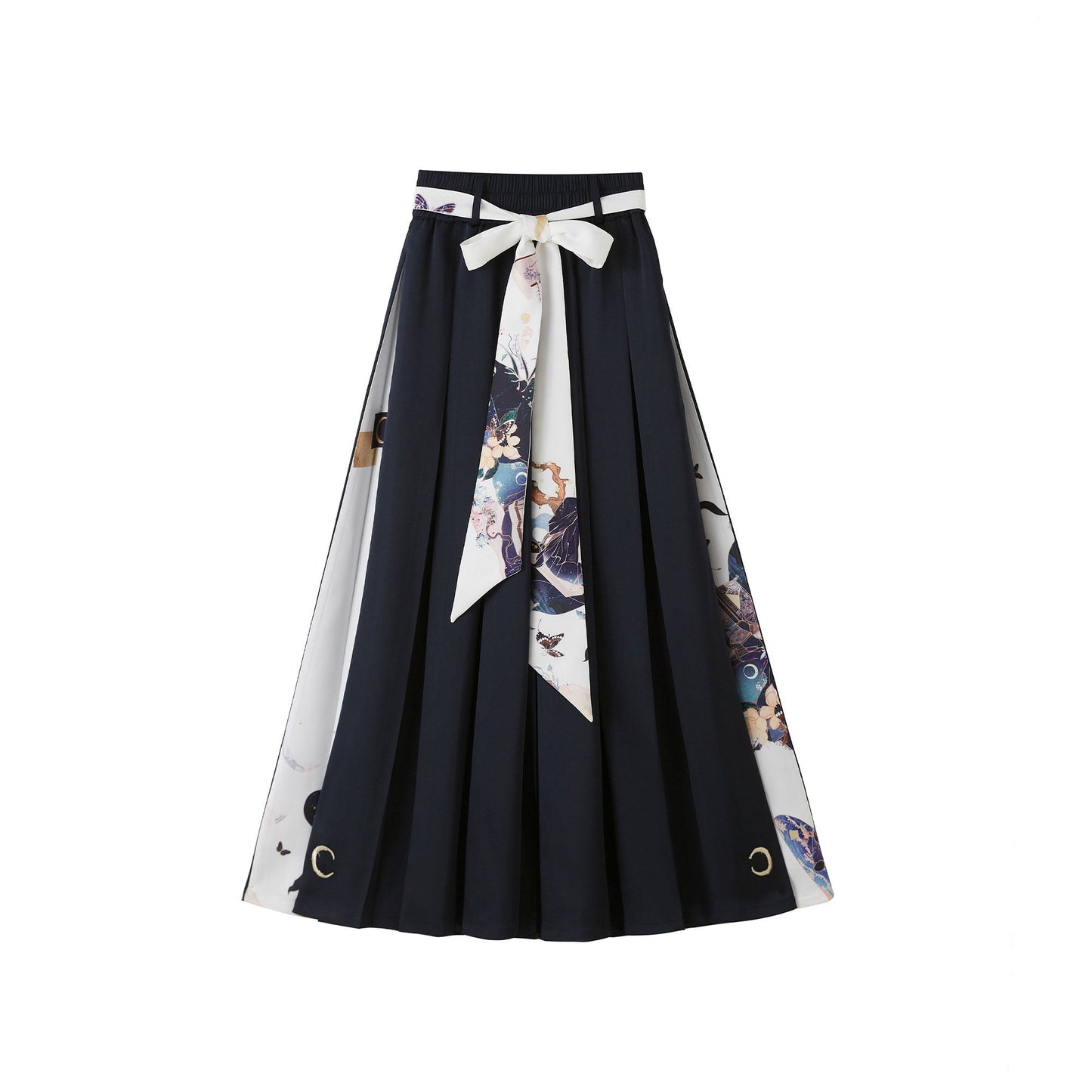 Ming Dynasty Modern Hanfu Bijia with Wide Leg Pants - Osmanthus Branch 蟾宫折桂