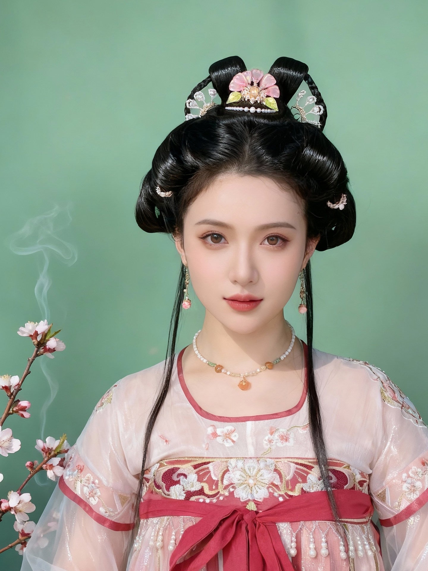 Regal Rose Earrings | Hanfu Jewelry