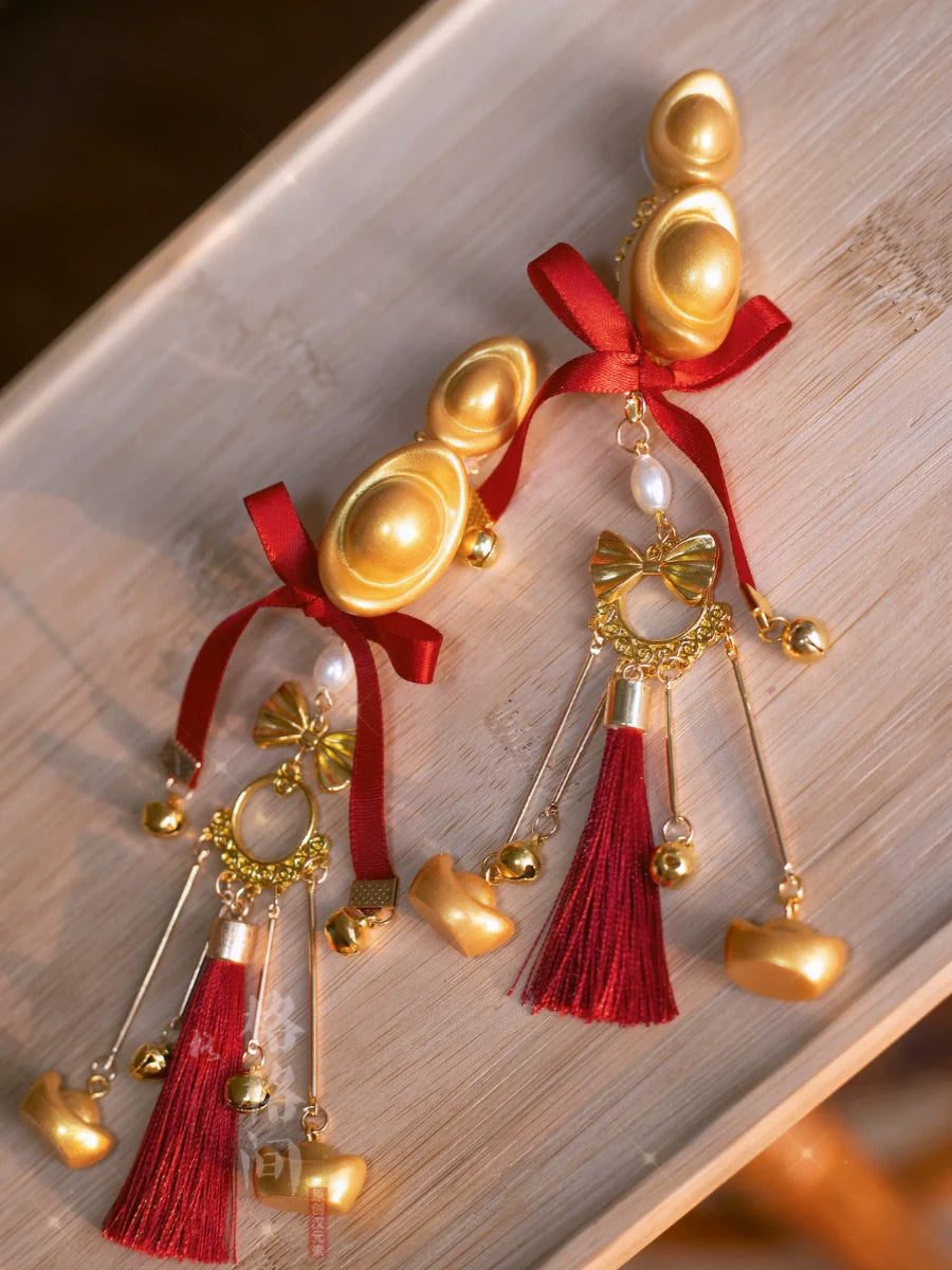 Hanfu Hair Accessories for Chinese New Year | Little God of Wealth