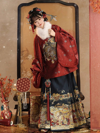 Ming Dynasty Chinese New Year Festival Hanfu | Get Rich Immediately 马上发财