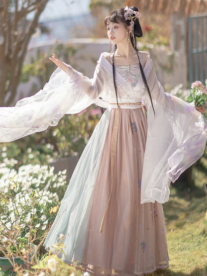 Wei Jin Dynasty Qiyao Ruqun Hanfu | Luo Shen 洛神
