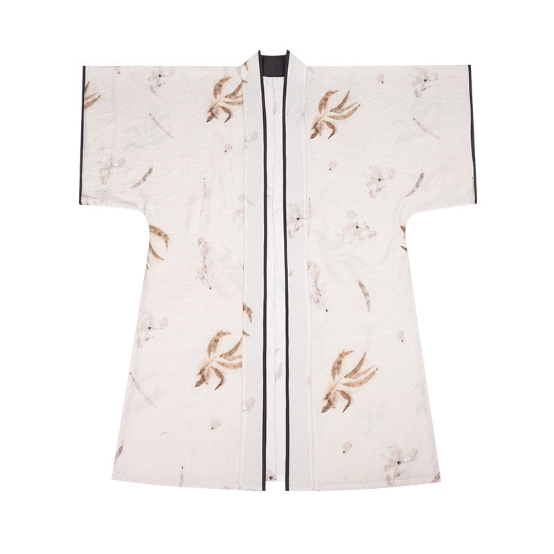 Song Dynasty Modern Hanfu Changgan Temple Beizi and Wrap Skirt - Plants and Trees 草木深 (Preorder)