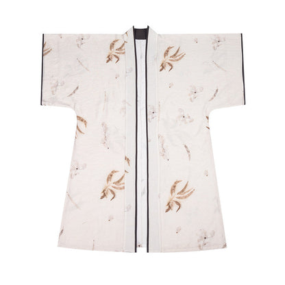 Song Dynasty Modern Hanfu Changgan Temple Beizi and Wrap Skirt - Plants and Trees 草木深 (Preorder)