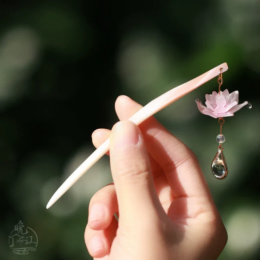 Lotus Bloom Hair Stick | Ancient Chinese Hair Accessory