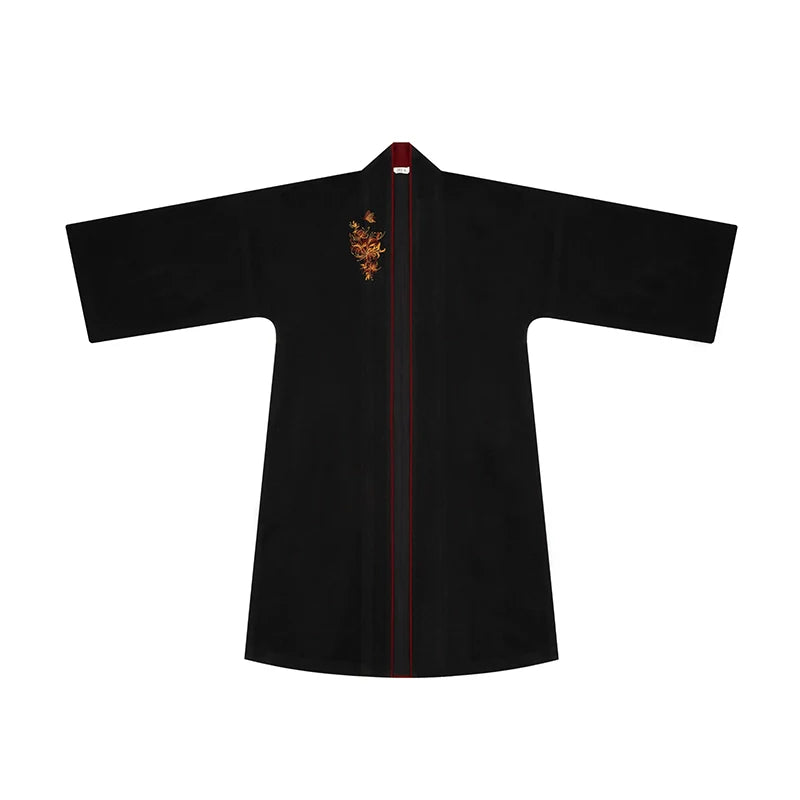 Chinese Long Sleeve Shirt & Mamian Skirt Outfit | Chiyan 赤炎