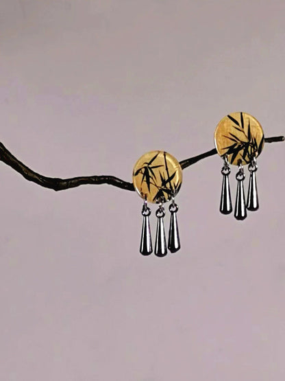 Rustling Leaves Dangle Earrings | Cheongsam Jewelry