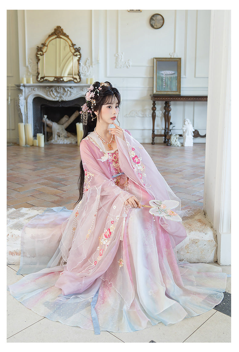 Spring Banquet 春日宴 - Tang Dynasty Style Hanfu Dress Heziqun