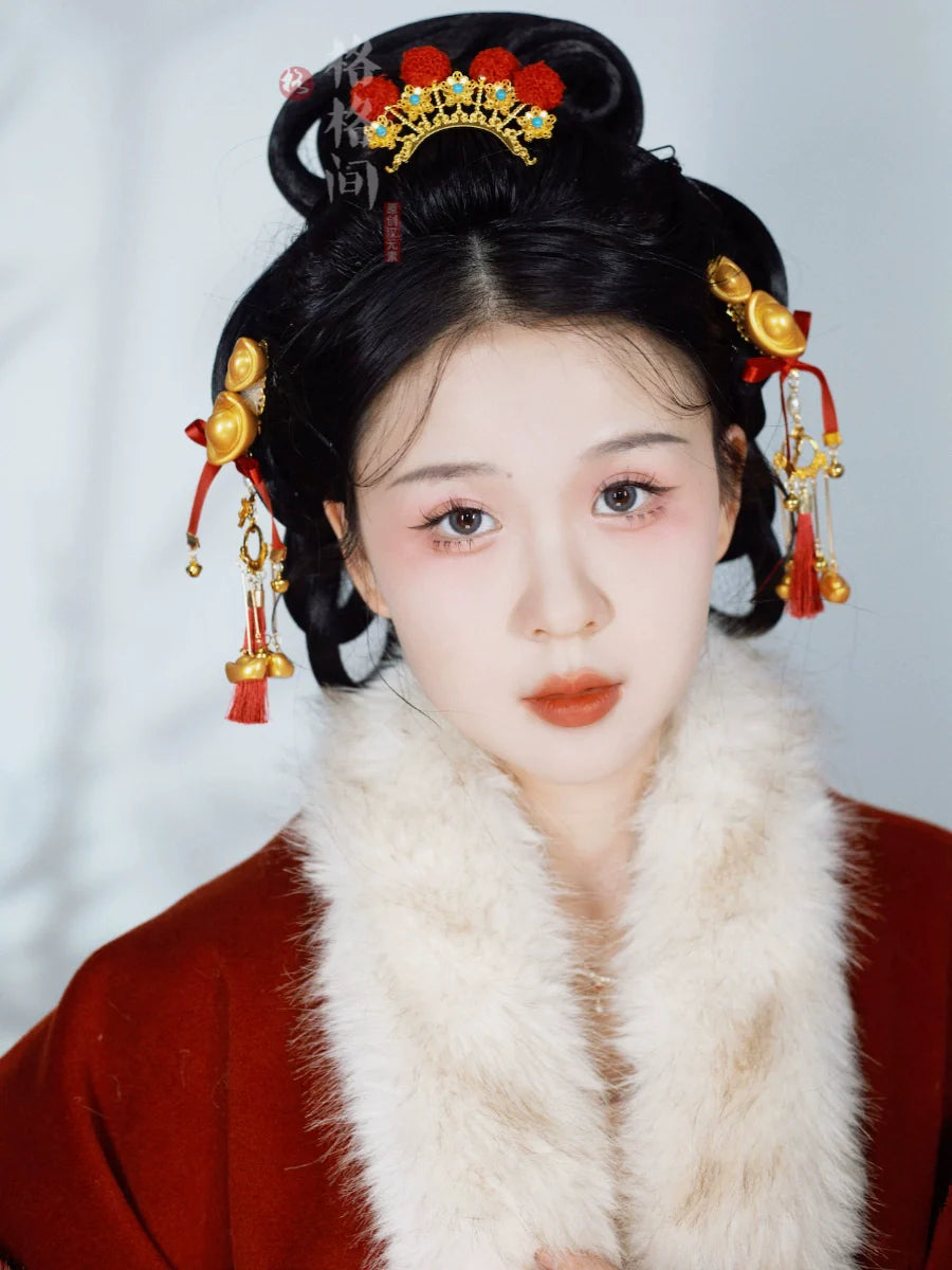 Hanfu Hair Accessories for Chinese New Year | Little God of Wealth