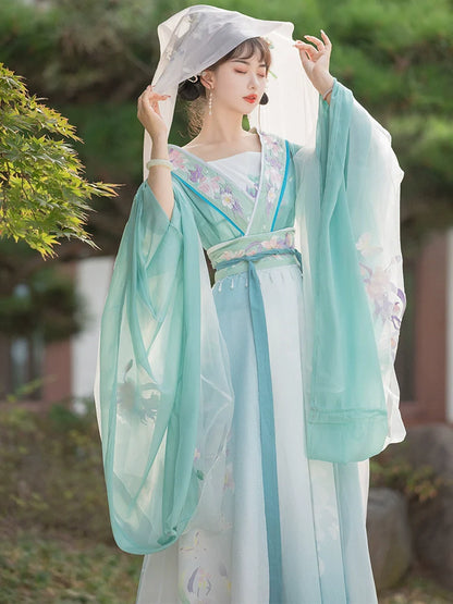 Wei Jin Dynasty Qiyao Ruqun Hanfu | Fialova