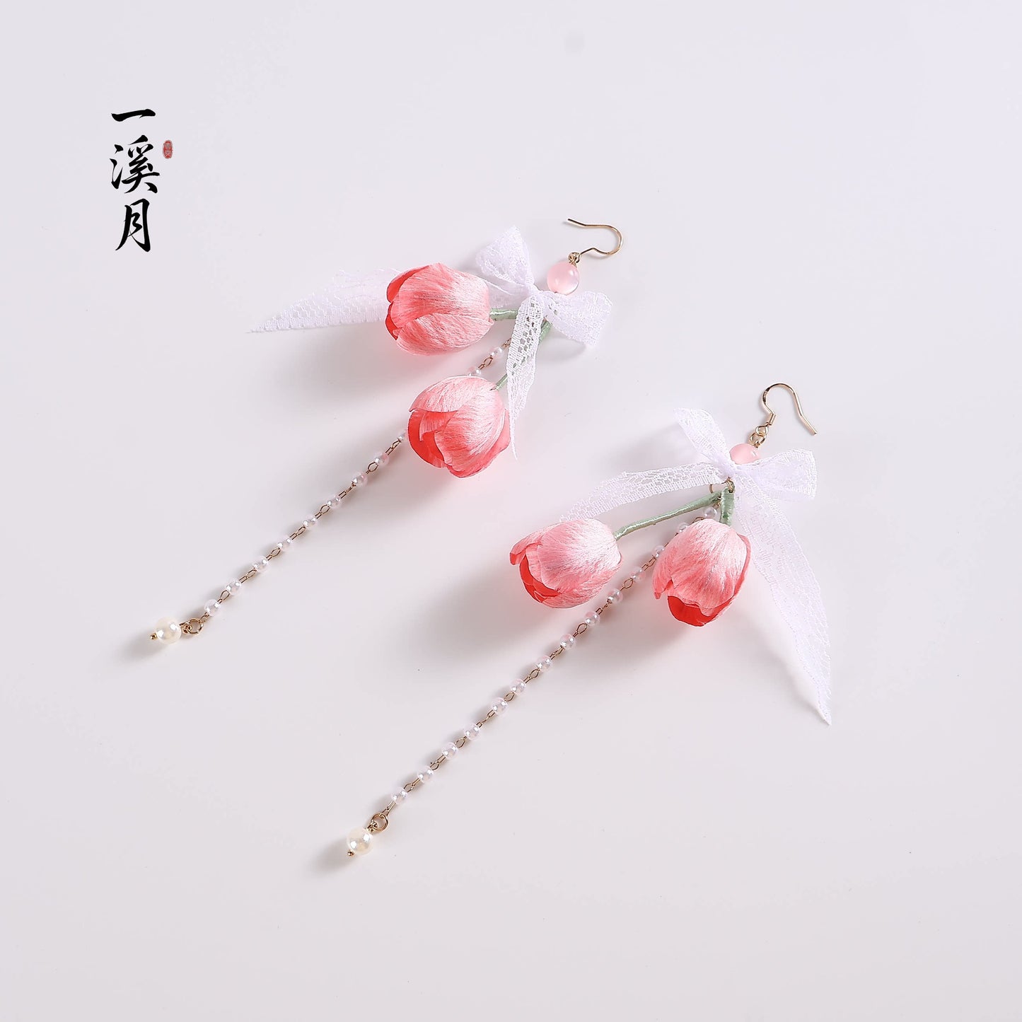 Tulip Bow Earrings | Hanfu Jewelry