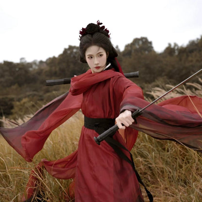 Wei Jin Dynasty Qiyao Ruqun Hanfu | Chivalry 骑士