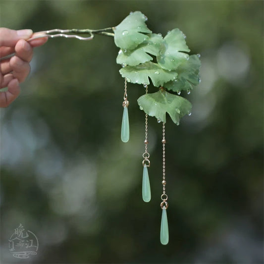Ginkgo Leaves Hair Stick | Ancient Chinese Hair Accessory