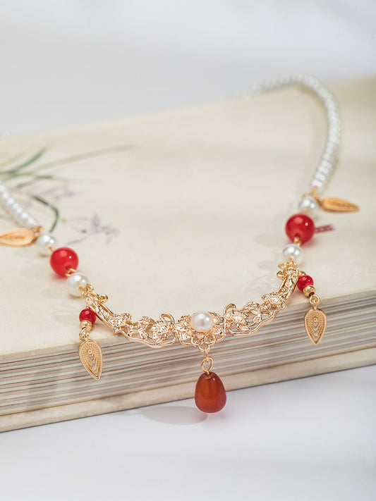 Zijin necklace, pendant detail