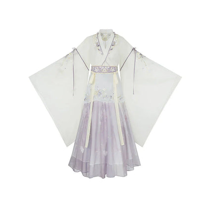 Wei Jin Dynasty Qiyao Ruqun Hanfu | Irises 鸢尾
