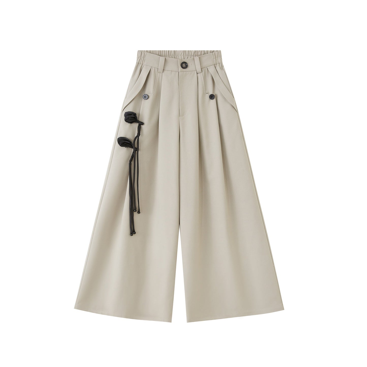 New Chinese Style Coat and Wide Leg Pants - Xuanci 玄刺