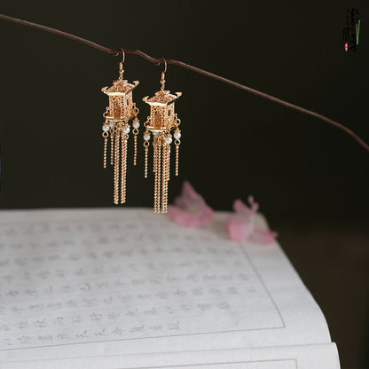 Twelve Midnight Palace Antique Earrings | Hanfu Jewelry