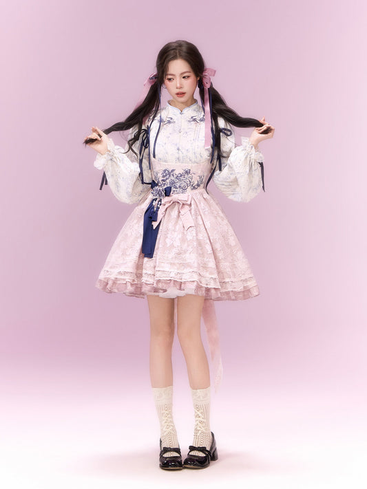 Porcelain Dream | Spring Ancient Style Sweet Pink Modern Xianxia Hanfu