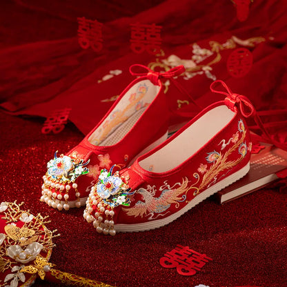 Bliss - Embroidered Hanfu Bridal Shoes
