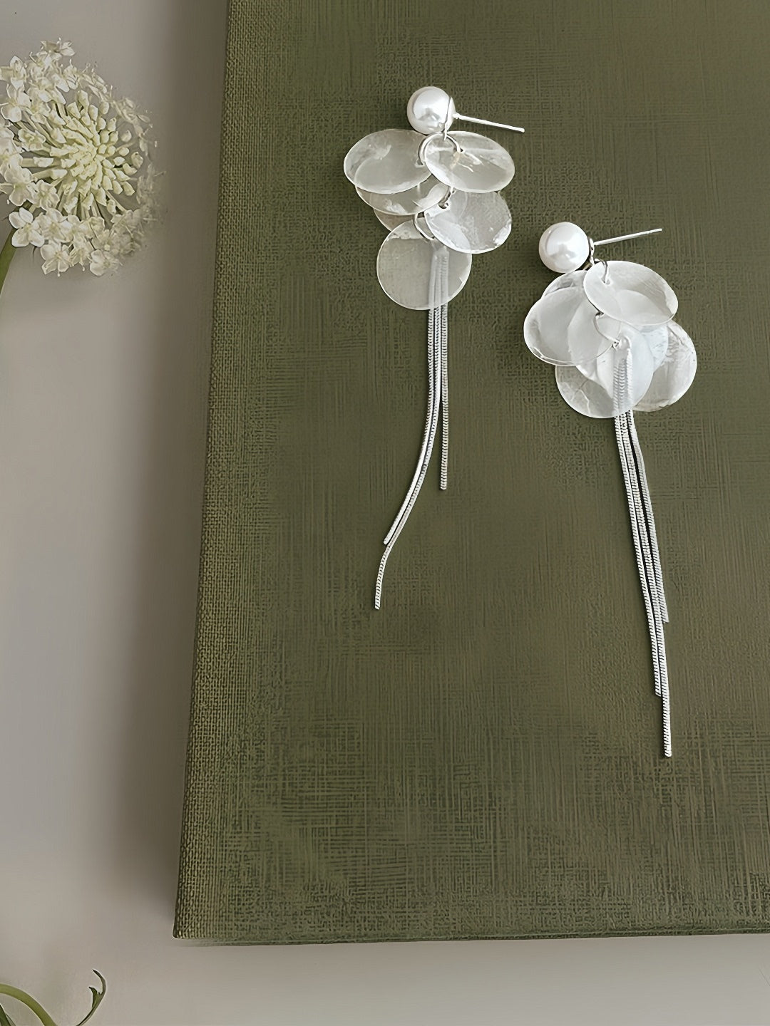 Pearls and Shells Earrings | Hanfu Jewelry