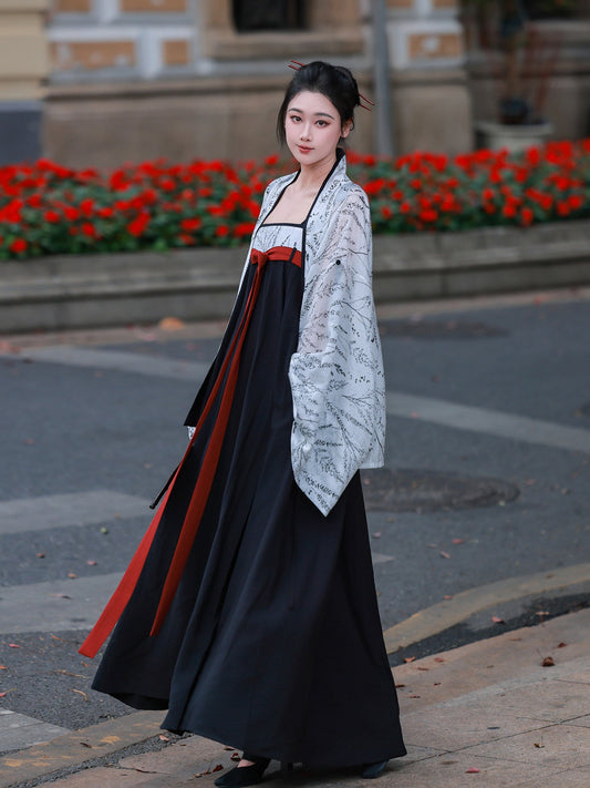 Xuan Mo modern hanfu set - detail close-up