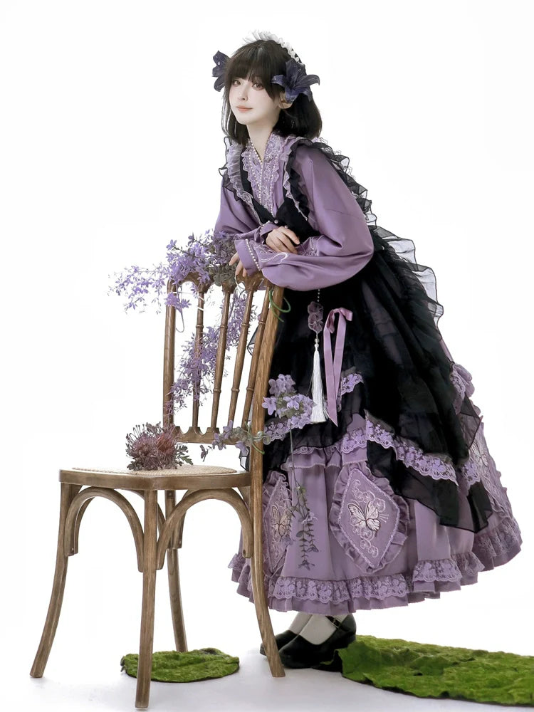 Qi Lolita Dress | Orchid Garden