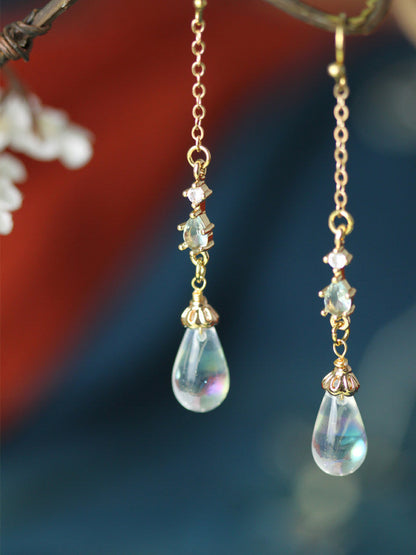 Crystal Drop Earrings | Hanfu Jewelry