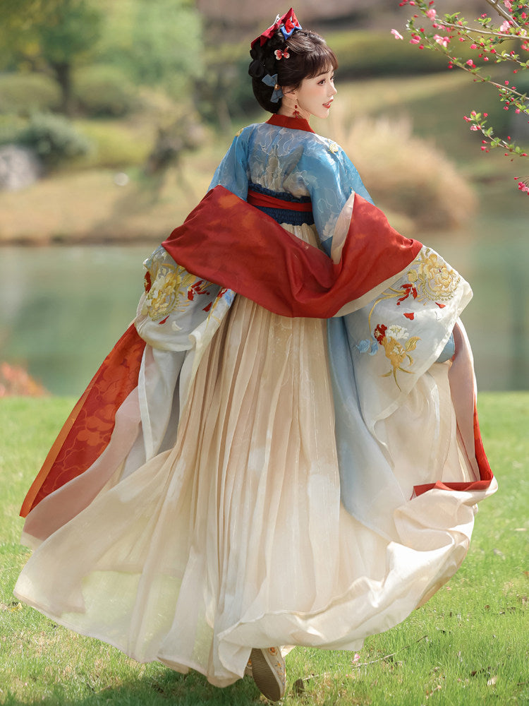 Bai Yuxue | Tang Dynasty Qixiong Ruqun Hanfu Outfit