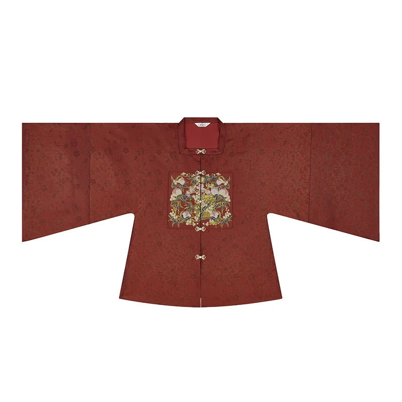 Ming Dynasty Modern Hanfu for Chinese New Year Festivals - Jade Peach Spirit 玉桃灵