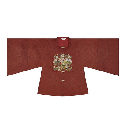 Ming Dynasty Modern Hanfu for Chinese New Year Festivals - Jade Peach Spirit 玉桃灵