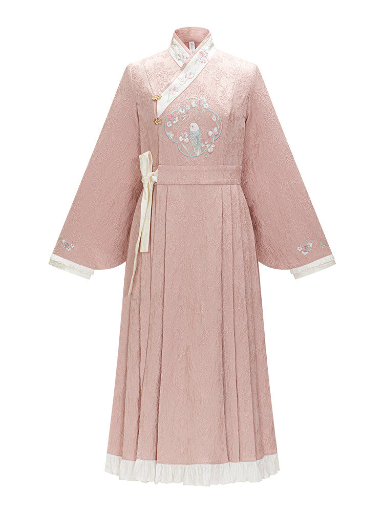 New Chinese Style Spring Dress - A Bite of Peach 一口桃叽 (Preorder)