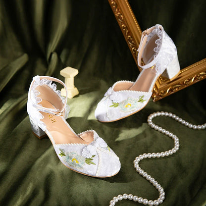 Cora - Embroidered Chinese Style Hanfu Shoes