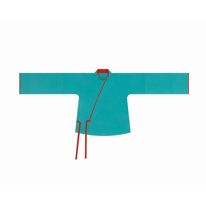 Jin Dynasty Dunhuang Style Women Hanfu Cross Collar Top, Curved Collar Top & Wide Leg Pants - Wall View 壁相观 (Preorder)