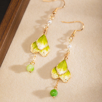Tree of Life Velvet Flower Earrings | Hanfu Jewelry