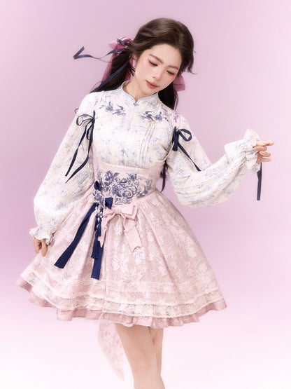 Porcelain Dream | Spring Ancient Style Sweet Pink Modern Xianxia Hanfu