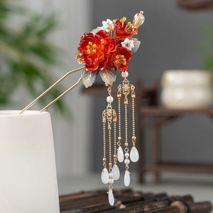 Phoenix Tail Hair Stick | Traditional Chinese Hair Accessory