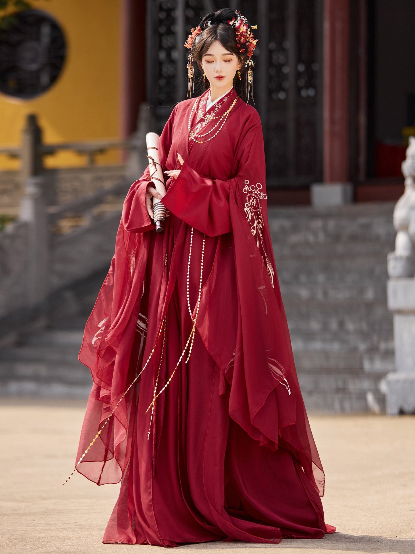 Wei Jin Dynasty Qiyao Ruqun Hanfu | Evening Star 辰星