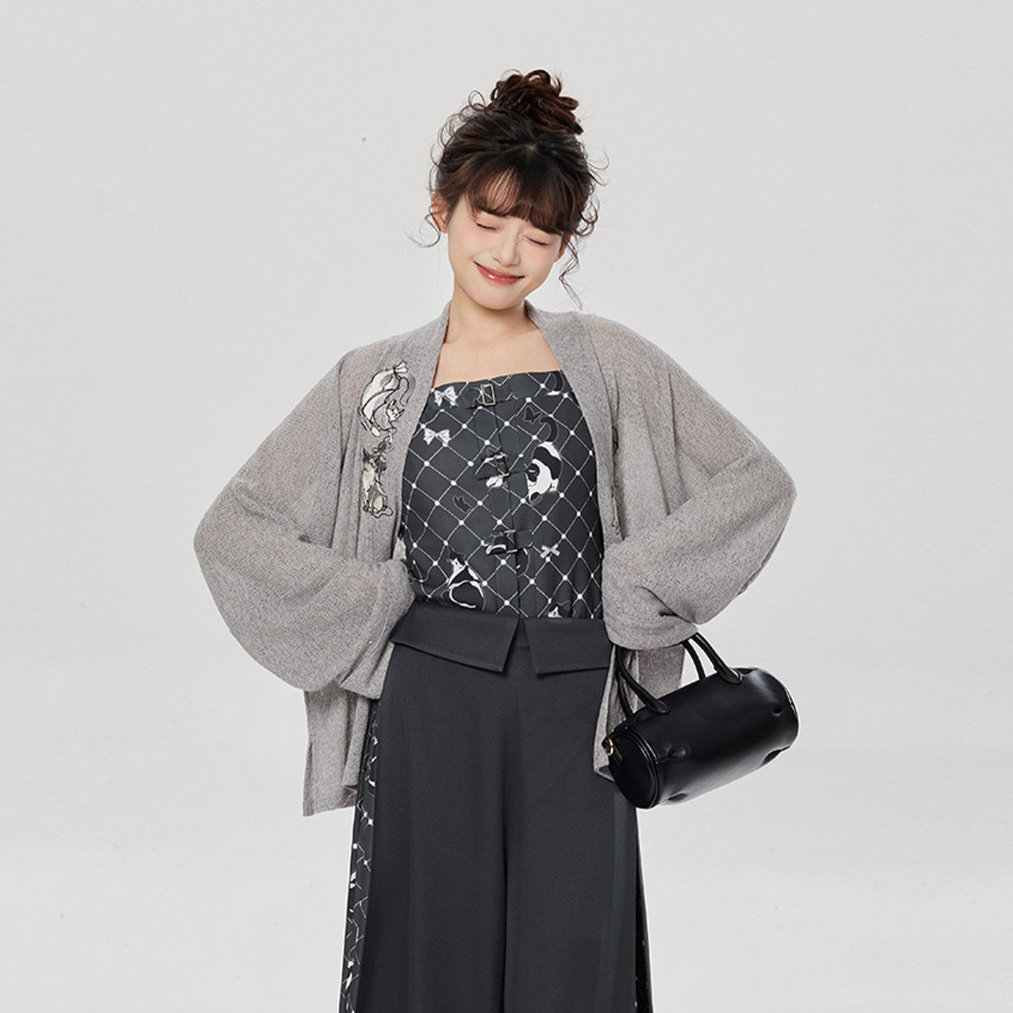 Meow Fun | Modern Song Dynasty Jacket and Pants Set