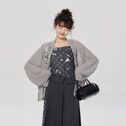 Meow Fun | Modern Song Dynasty Jacket and Pants Set