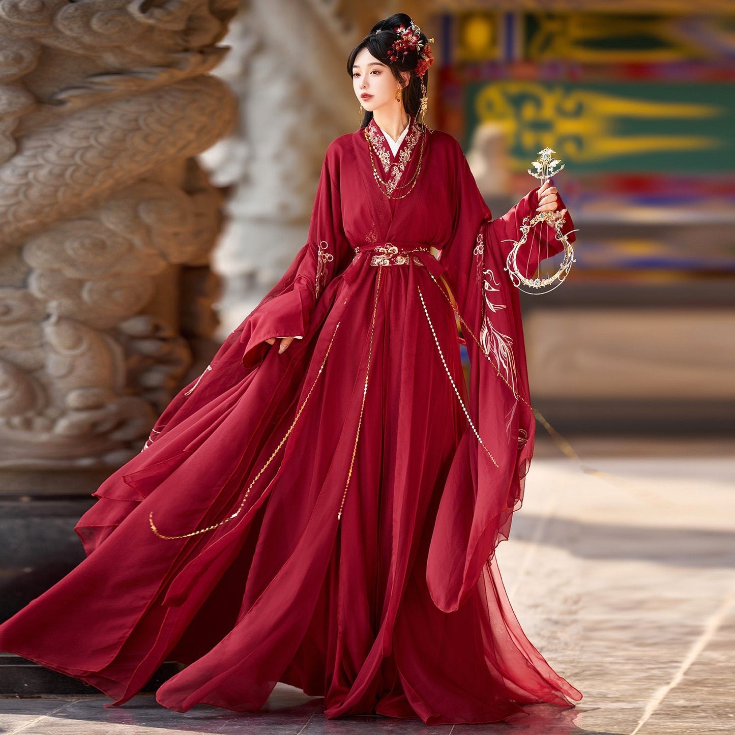 Wei Jin Dynasty Qiyao Ruqun Hanfu | Evening Star 辰星
