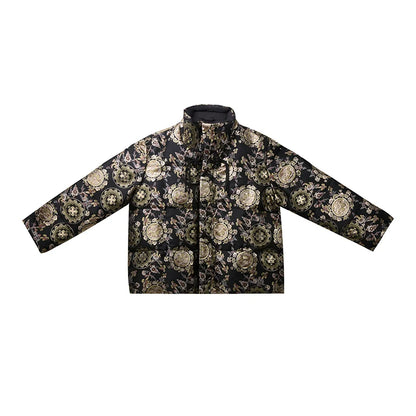 New Chinese Style Women Down Jacket Puffer Coat - Clear Mirror 镜花明 (Preorder)