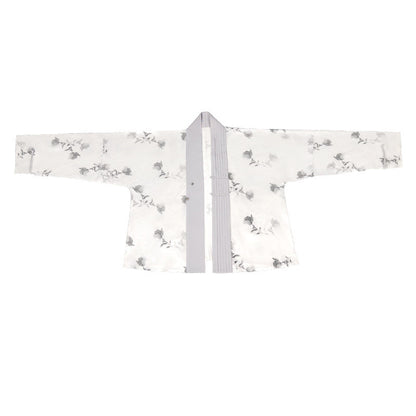 New Chinese Style Hanfu Winged Sleeve Top and Wrap Skirt - Yiliang 一两 (Preorder)