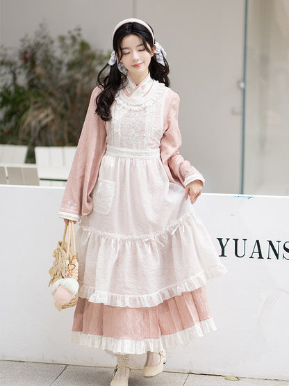 New Chinese Style Spring Dress - A Bite of Peach 一口桃叽 (Preorder)