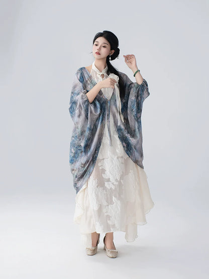 Mengdie 梦蝶 - New Chinese Style Butterfly Cheongsam Cardigan