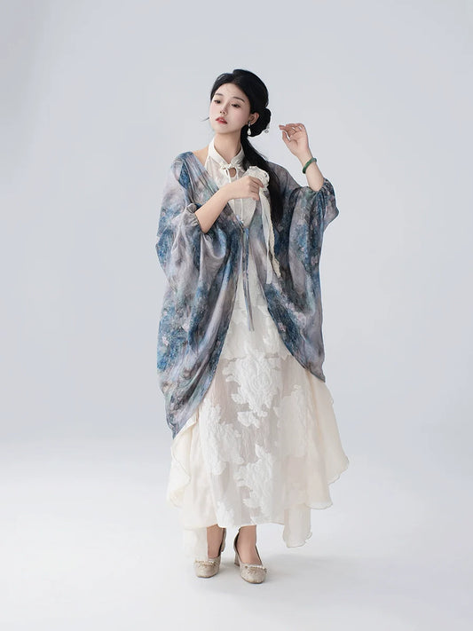 Mengdie 梦蝶 - New Chinese Style Butterfly Cheongsam Cardigan