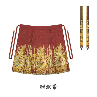 Ming Dynasty Wedding Hanfu Set & Mamian Skirt | Silk Phoenix 锦凤