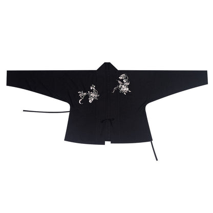 New Chinese Style Winged Sleeve Top and Mamianqun Hanfu Set - Guest of Human Realm 人间客